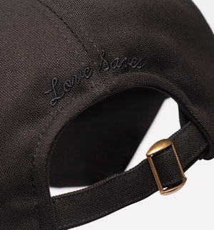100% organic cotton cap - Love Saves back view detail