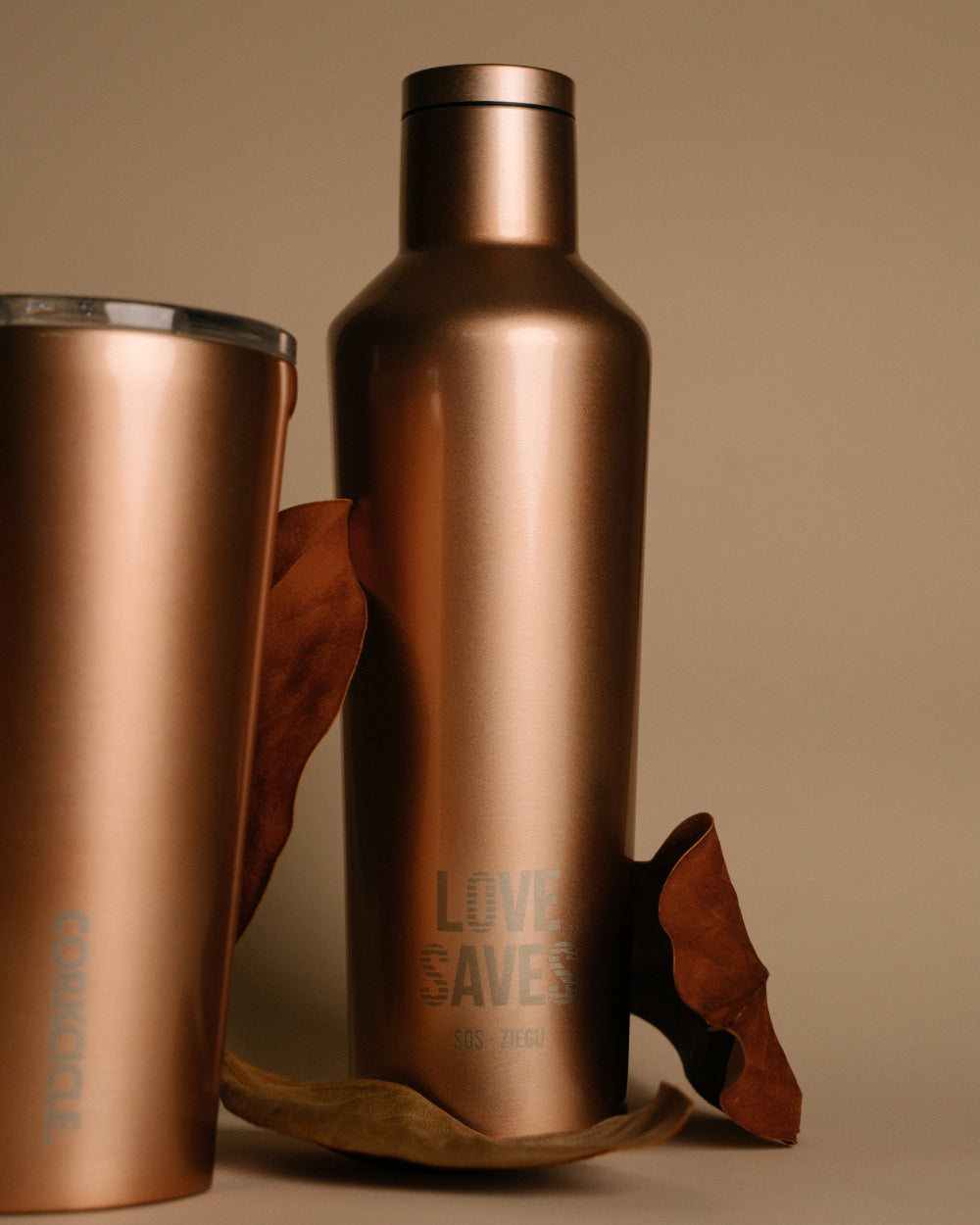 SOS Love Saves Canteen 16OZ Tumbler Water Bottle