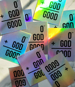 0+GOD Holographic Sticker