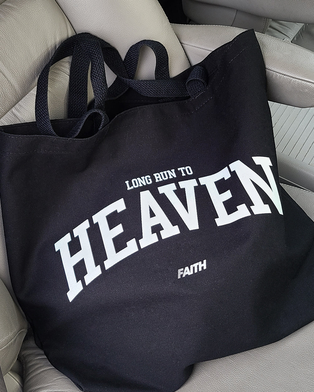 Long Run To Heaven Tote Bag (Black)